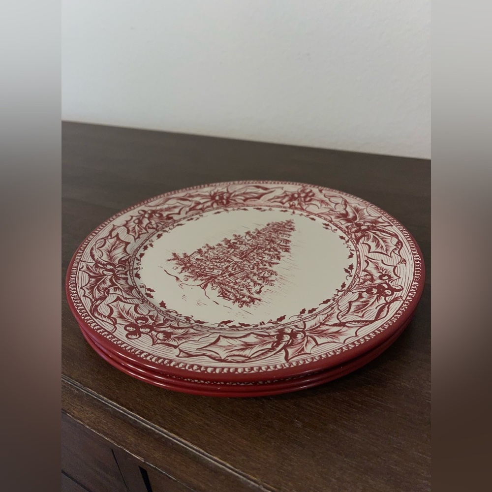 Set of 9 Restoration Hardware Asorted Holiday Tin Plates